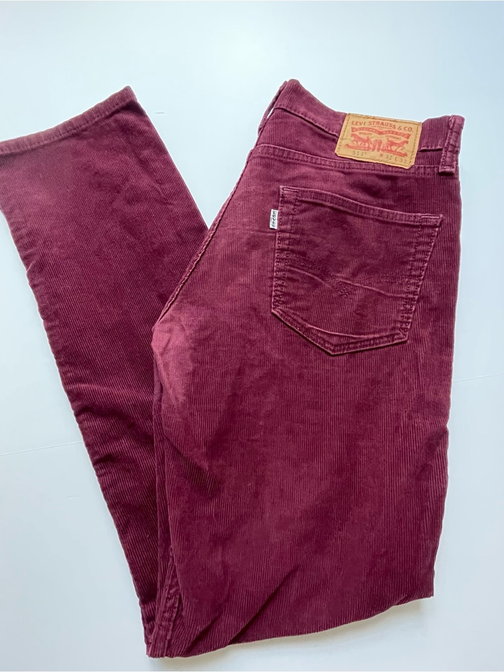 Levi's 511 Men’s Slim Corduroy Jeans - Wine